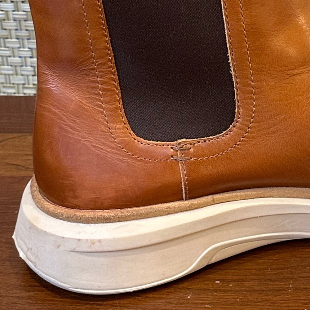 🌟3xHP🌟Sperry Gold Cup Commodore Plushwave  Cognac Tan Leather Chelsea Boot 11 - Picture 16 of 16